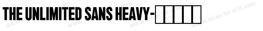 The Unlimited Sans Heavy字体转换